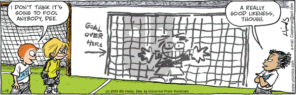 Cleats on Tuesday January 14, 2003 Comic Strip