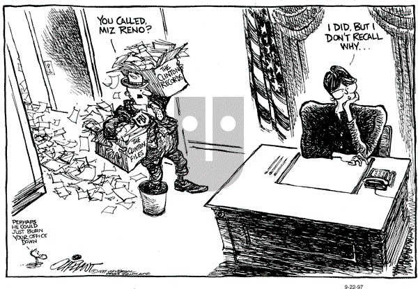 Pat Oliphant - Monday September 22, 1997 Comic Strip