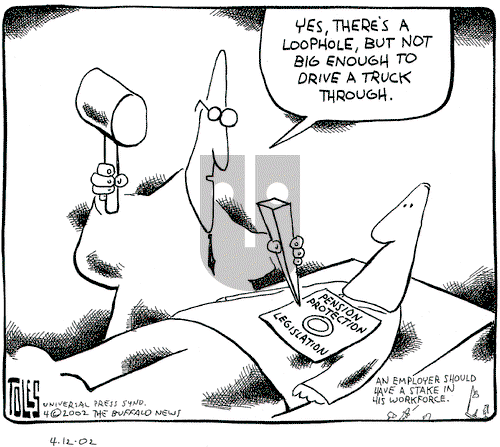 Tom Toles on Friday April 12, 2002 Comic Strip