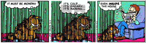 Garfield on Monday March 4, 1991 Comic Strip