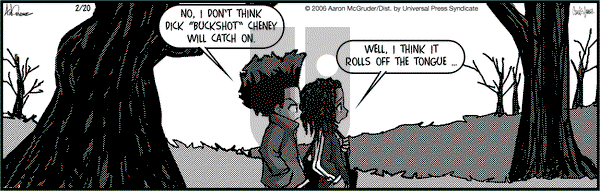 The Boondocks on Monday February 20, 2006 Comic Strip