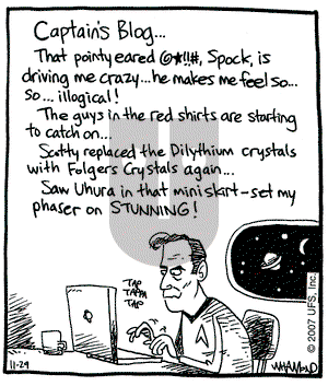 Reality Check on Thursday November 29, 2007 Comic Strip