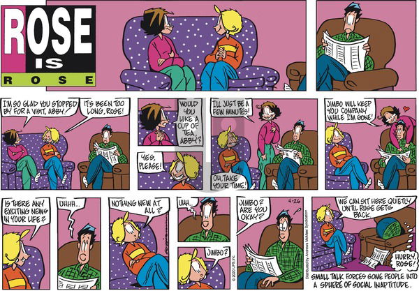 Rose is Rose on Sunday April 26, 2020 Comic Strip
