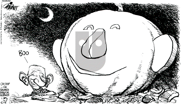 Pat Oliphant - Monday October 26, 1992 Comic Strip