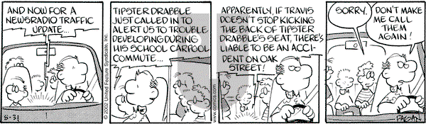 Drabble on Monday November 4, 2002 Comic Strip