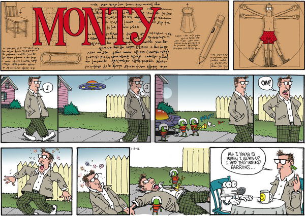 Monty on Sunday January 3, 2016 Comic Strip