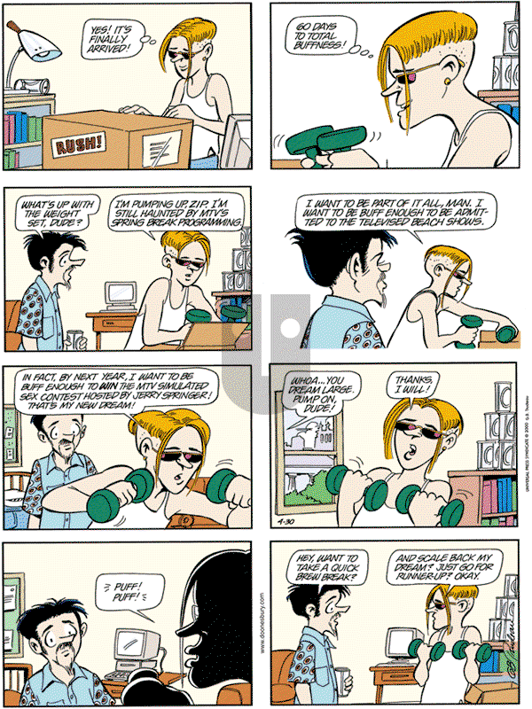 Doonesbury - Sunday April 30, 2000 Comic Strip
