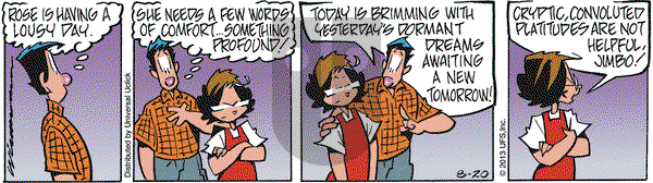 Rose is Rose on Tuesday August 20, 2013 Comic Strip