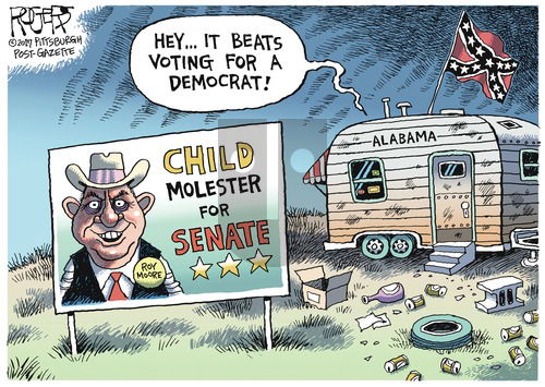 Rob Rogers on Sunday November 12, 2017 Comic Strip