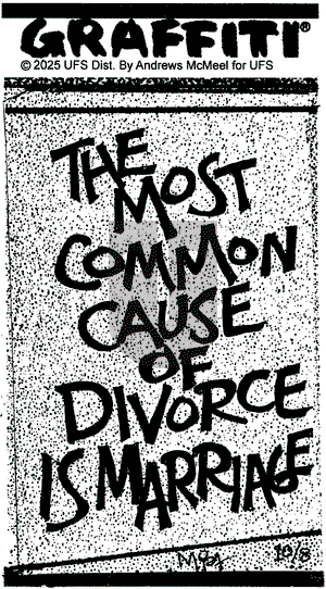 Graffiti on Wednesday October 8, 2025 Comic Strip