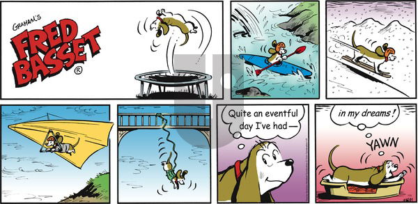 Fred Basset on Sunday July 23, 2017 Comic Strip
