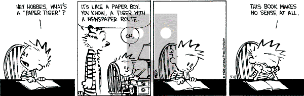 Calvin and Hobbes - Friday May 18, 1990 Comic Strip