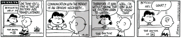 Peanuts on Wednesday September 20, 1967 Comic Strip
