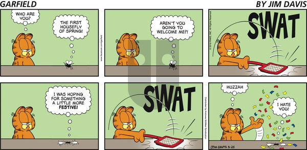 Garfield - Sunday March 25, 2018 Comic Strip