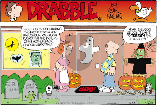 Drabble on Sunday October 29, 2006 Comic Strip