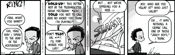 The Boondocks on Tuesday March 6, 2007 Comic Strip