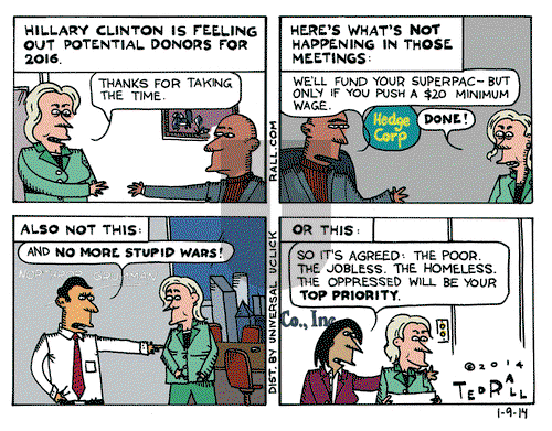 Ted Rall on Thursday January 9, 2014 Comic Strip