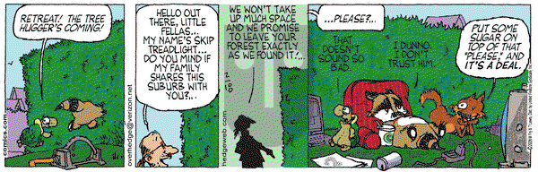 Over the Hedge on Saturday February 18, 2006 Comic Strip