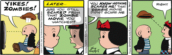 Nancy on Monday March 19, 2018 Comic Strip