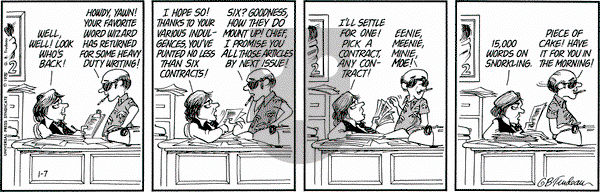 Doonesbury on Tuesday January 7, 1975 Comic Strip