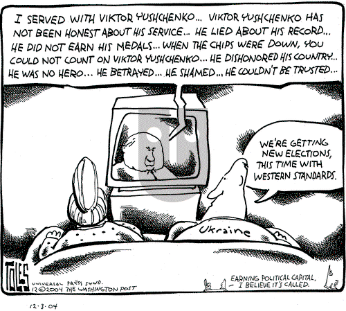 Tom Toles on Friday December 3, 2004 Comic Strip