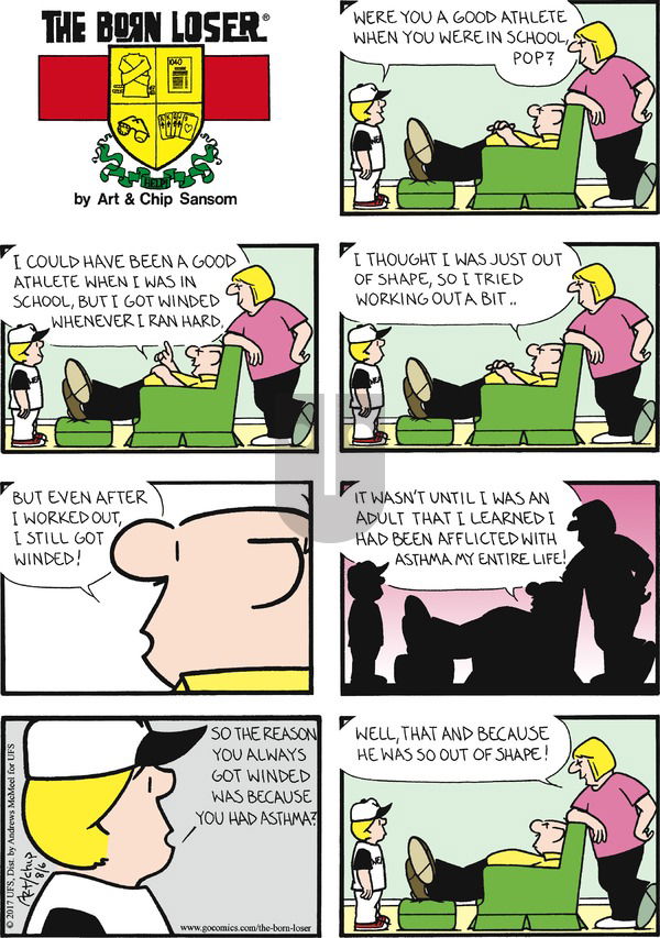 The Born Loser on Sunday August 6, 2017 Comic Strip