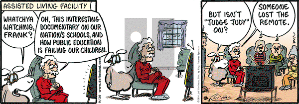 DeFlocked on Tuesday September 30, 2014 Comic Strip