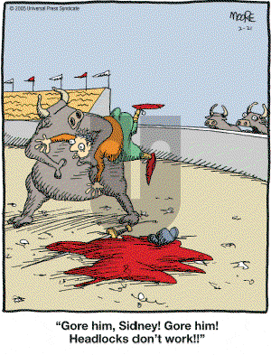 In the Bleachers - Monday February 21, 2005 Comic Strip