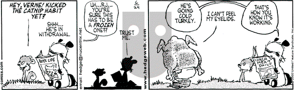 Over the Hedge on Monday June 24, 2002 Comic Strip