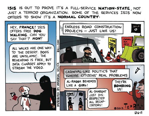 Ted Rall on Sunday December 6, 2015 Comic Strip