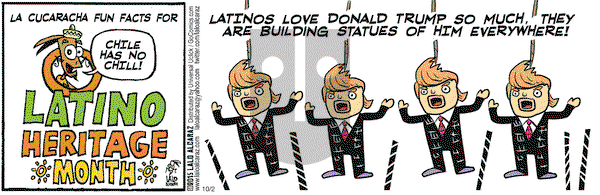 La Cucaracha on Friday October 2, 2015 Comic Strip