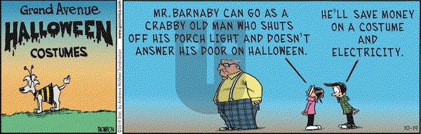 Grand Avenue on Saturday October 19, 2019 Comic Strip