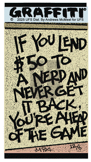 Graffiti on Saturday December 6, 2025 Comic Strip