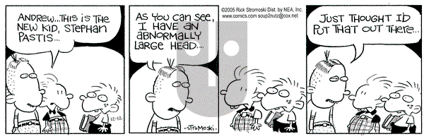 Soup to Nutz - Old on Monday December 12, 2005 Comic Strip