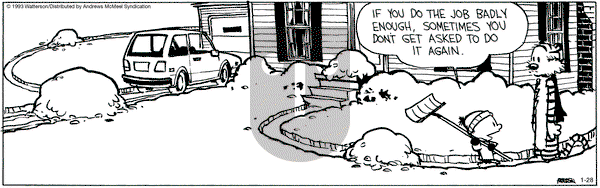 Calvin and Hobbes - Saturday January 28, 2023 Comic Strip