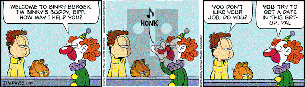 Garfield on Friday January 20, 2017 Comic Strip