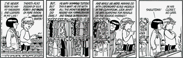 Doonesbury on Tuesday April 1, 1986 Comic Strip