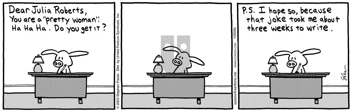 Pearls Before Swine - Saturday January 25, 2003 Comic Strip