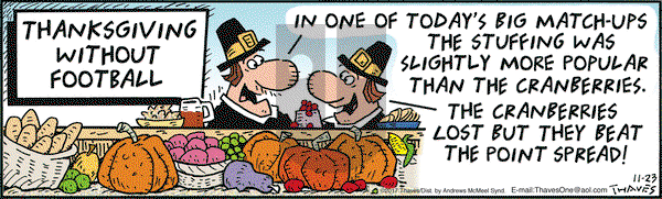Frank and Ernest on Thursday November 23, 2017 Comic Strip