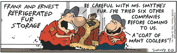 Frank and Ernest on Wednesday February 15, 2006 Comic Strip