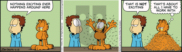 Garfield - Thursday April 13, 2017 Comic Strip