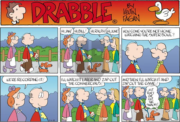 Drabble on Sunday February 4, 2018 Comic Strip