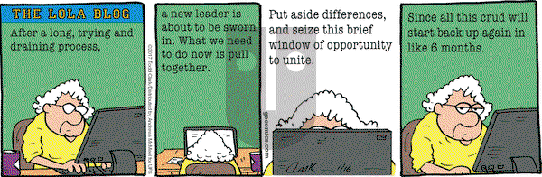 Lola on Monday January 16, 2017 Comic Strip