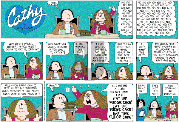 Cathy Classics - Sunday April 1, 2007 Comic Strip