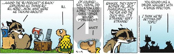 Over the Hedge on Thursday September 19, 2019 Comic Strip