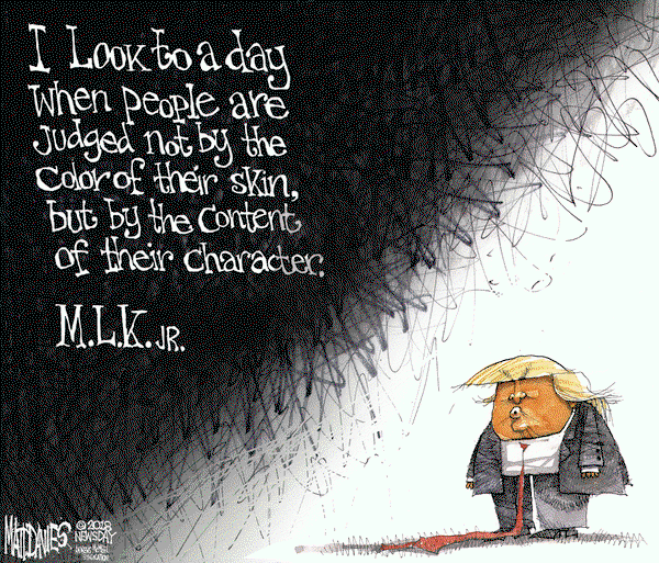 Matt Davies on Tuesday January 16, 2018 Comic Strip