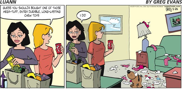 Luann on Sunday May 26, 2019 Comic Strip