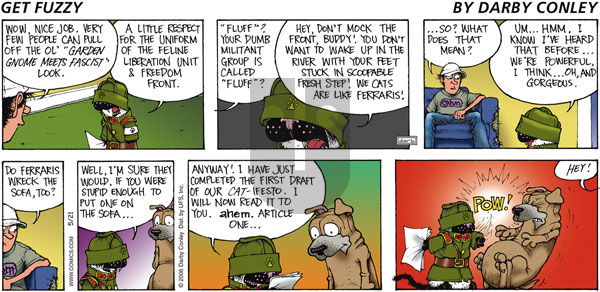 Get Fuzzy on Sunday May 21, 2006 Comic Strip