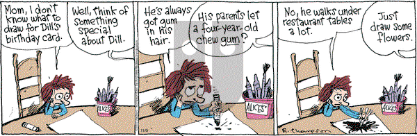 Cul de Sac on Thursday November 9, 2017 Comic Strip