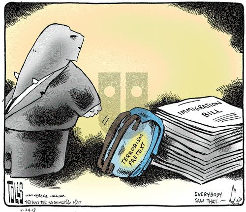 Tom Toles on Wednesday April 24, 2013 Comic Strip